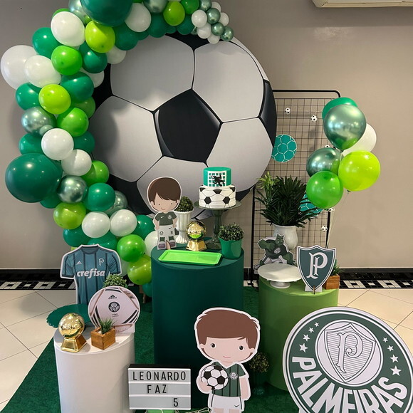 Mesa de Decoração Futebol Palmeiras - Aluguel