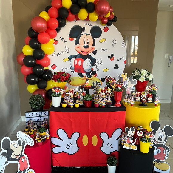 Mesa de Decoração Mickey - Aluguel