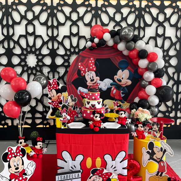 Mesa de Decoração Mickey e Minnie - Aluguel