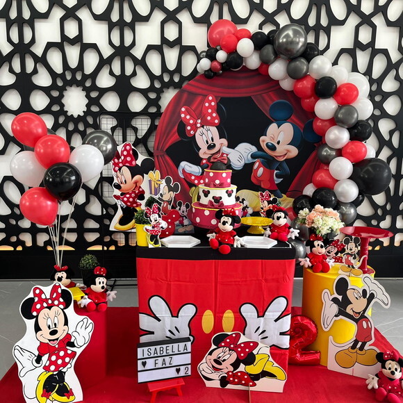 Mesa de Decoração Mickey e Minnie - Aluguel