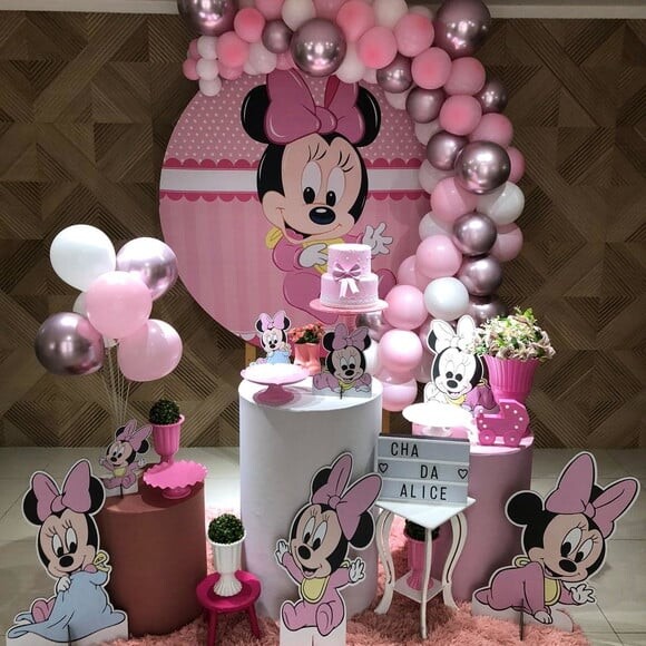 Mesa de Decoração Minnie Baby - Aluguel
