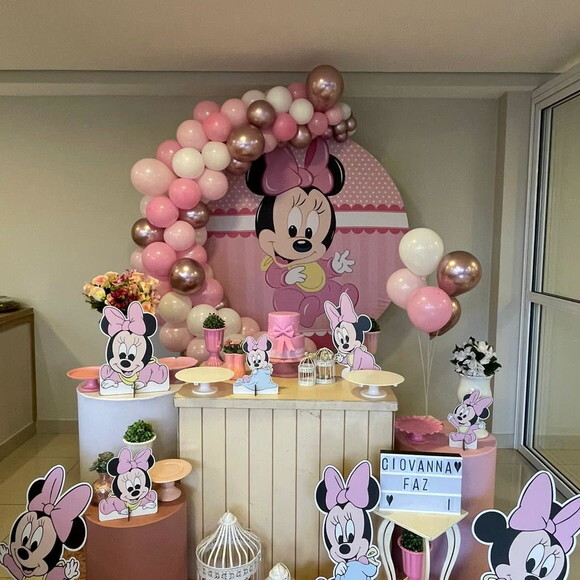 Mesa de Decoração Minnie Baby - Aluguel