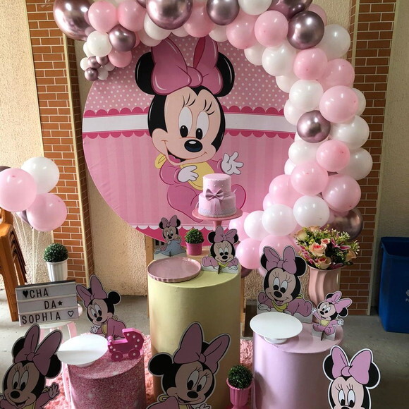 Mesa de Decoração Minnie Baby - Aluguel