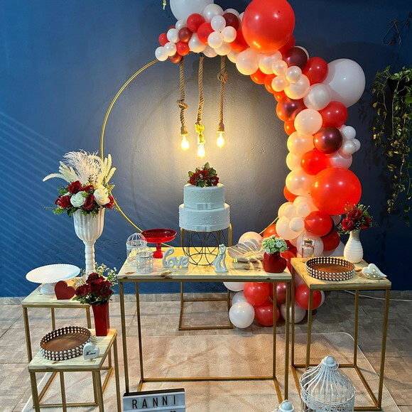 Mesa de Decoração Noivado/casamento - Aluguel