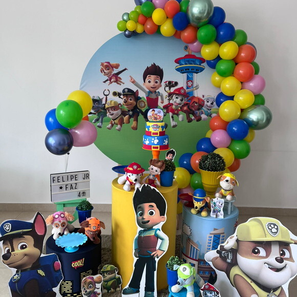 Mesa de Decoração Patrulha Canina - Aluguel