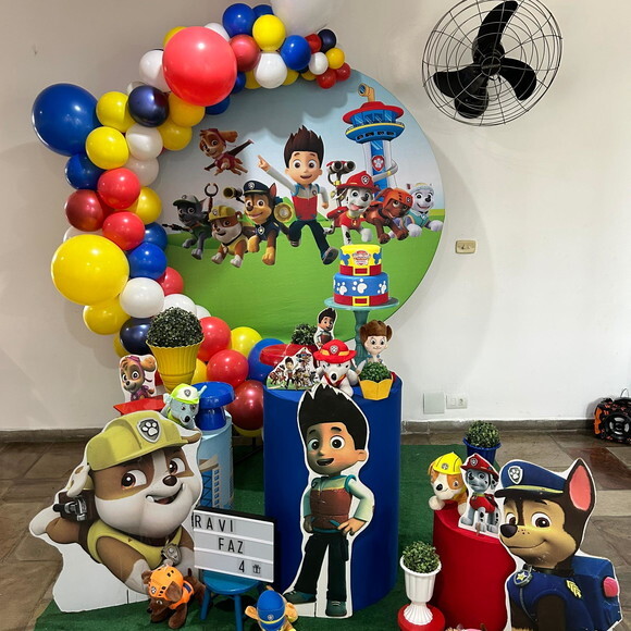 Mesa de Decoração Patrulha Canina - Aluguel