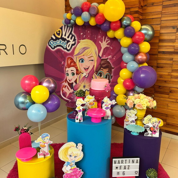 Mesa de Decoração Polly Pocket - Aluguel