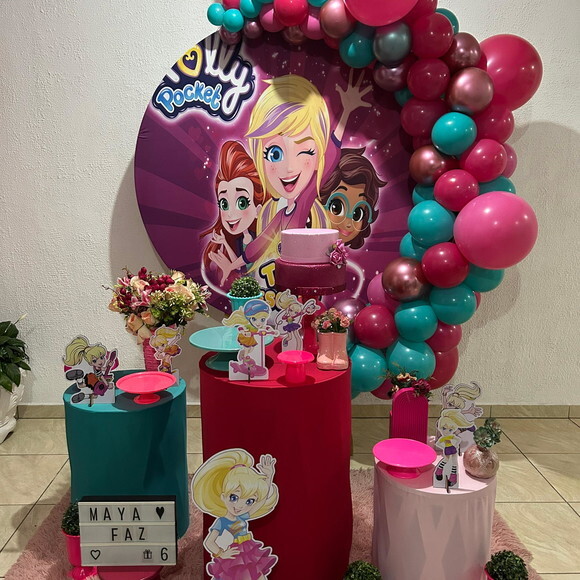 Mesa de Decoração Polly Pocket - Aluguel