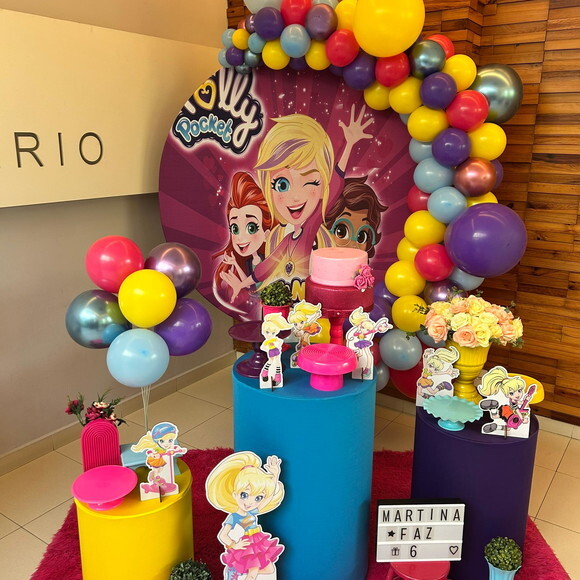 Mesa de Decoração Polly Pocket - Aluguel