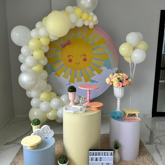 Mesa de Decoração Primeira Volta ao Sol - Aluguel