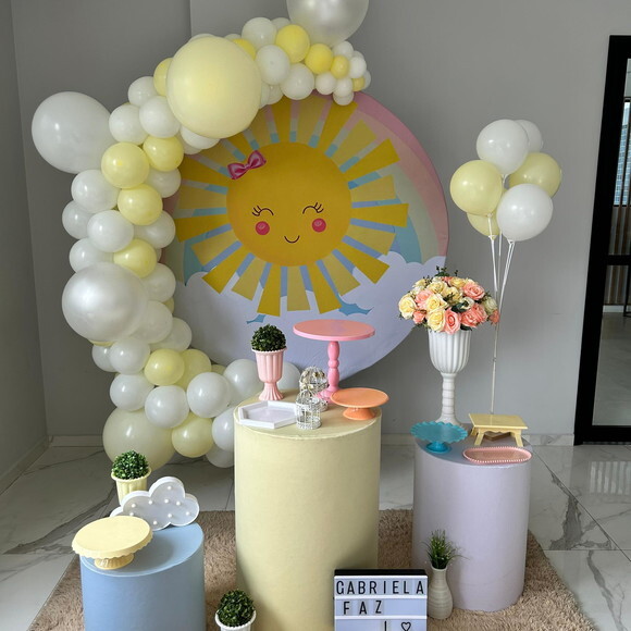 Mesa de Decoração Primeira Volta ao Sol - Aluguel