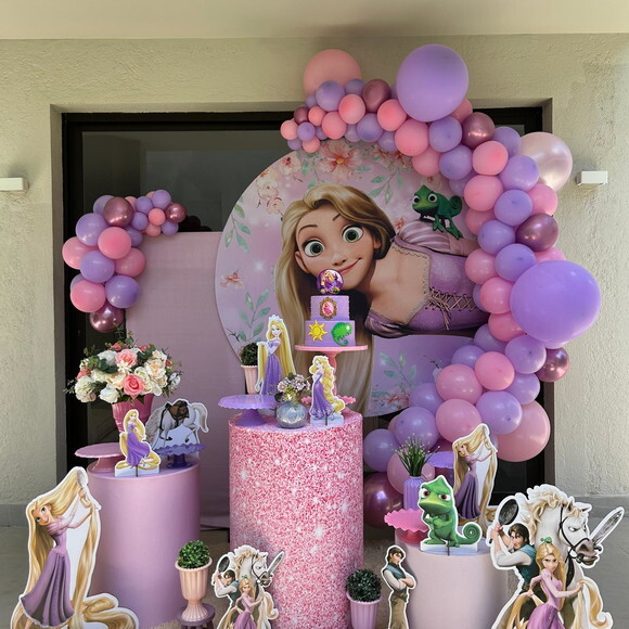 Mesa de Decoração Rapunzel/ Enrolados - Aluguel