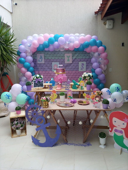 Mesa de Decoração Sereias (a Ser Atualizada) - Aluguel