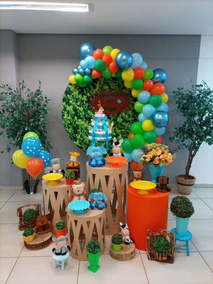 Mesa de Decoração Safari Baby - Aluguel