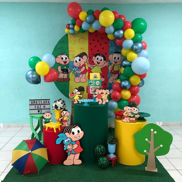 Mesa de Decoração Turma da Monica - Aluguel