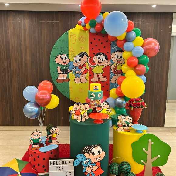 Mesa de Decoração Turma da Monica - Aluguel