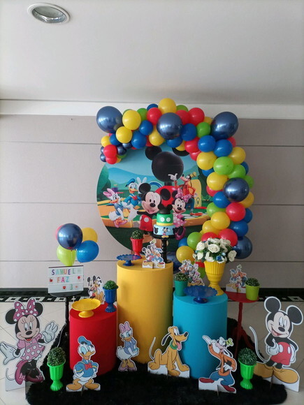 Mesa de Decoração Turma do Mickey - Aluguel