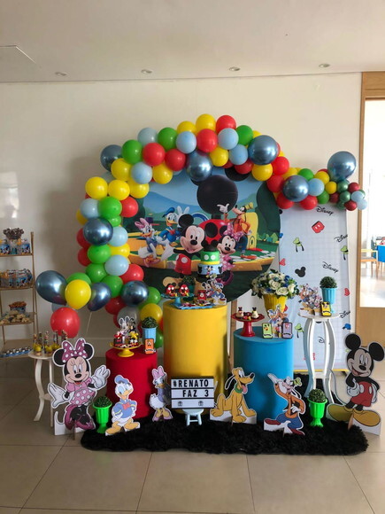 Mesa de Decoração Turma do Mickey - Aluguel