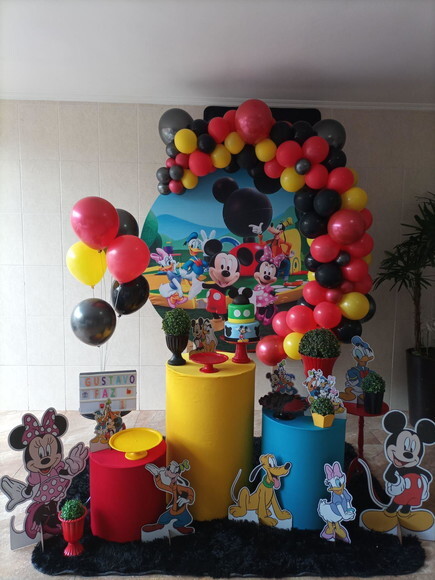 Mesa de Decoração Turma do Mickey - Aluguel
