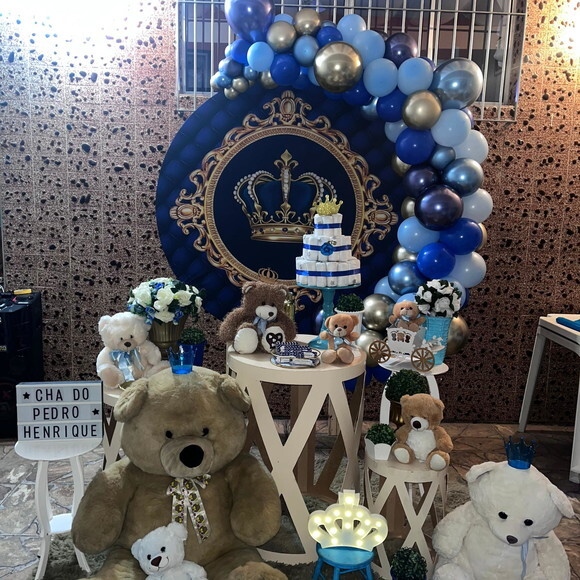 Mesa de Decoração Urso Rei - Aluguel