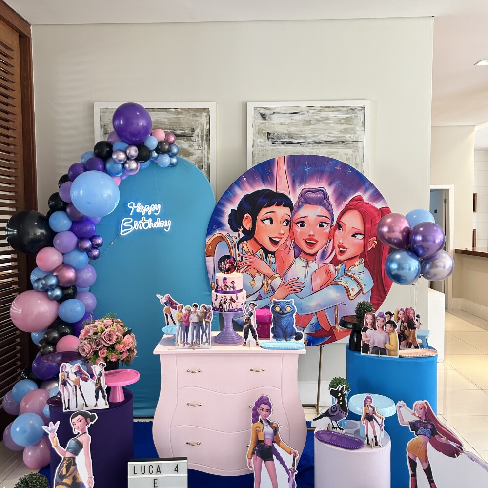 Aluguel decoração Guerreiras do Kpop