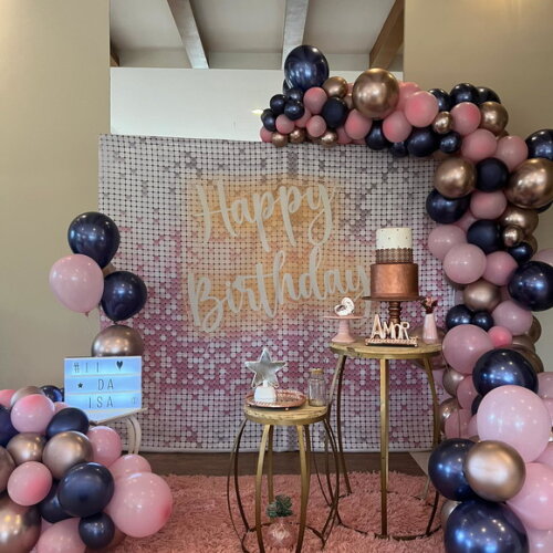 Decoração Efeito Lantejoula/ 15 Anos/happy Birthday -aluguel