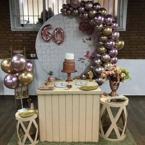 Decoração Idade Adulto/noivado/casamento- Rose Gold -aluguel