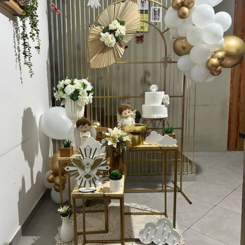 Mesa de Decoração Batizado/anjo - Aluguel
