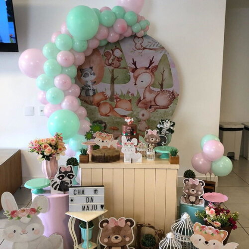 Mesa de Decoração Bosque Encantado - Aluguel