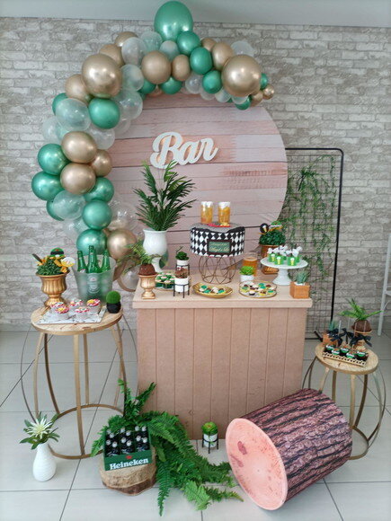 Mesa de Decoração Chá Bar/ Boteco - Aluguel