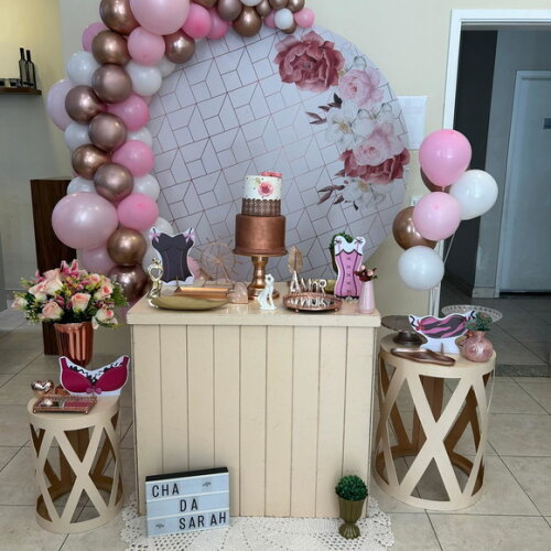 Mesa de Decoração Chá de Lingerie - Aluguel