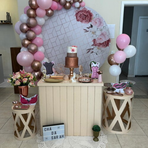 Mesa de Decoração Chá de Lingerie - Aluguel