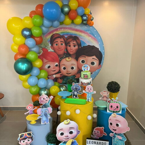 Mesa de Decoração Cocomellon - Aluguel