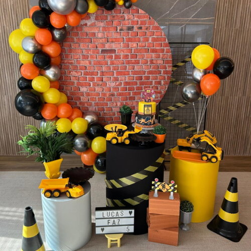 Mesa de Decoração Construção Civil - Aluguel