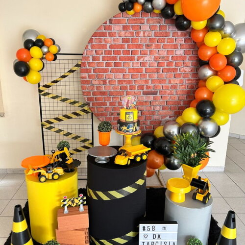Mesa de Decoração Construção Civil - Aluguel