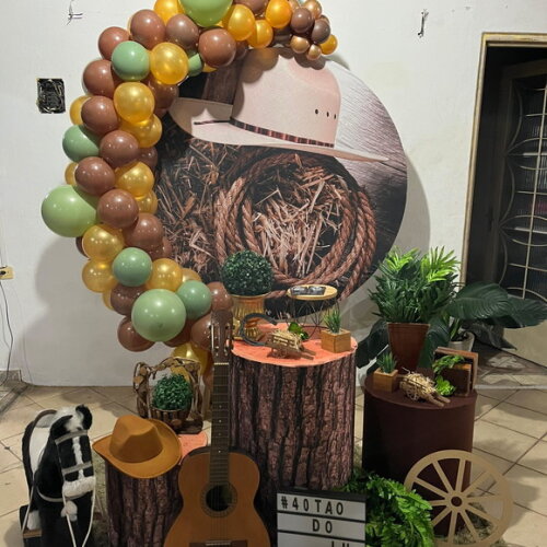 Mesa de Decoração Country/ Cowboy - Aluguel