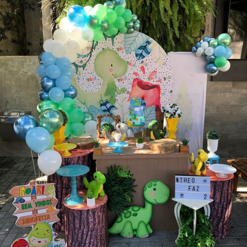 Mesa de Decoração Dino Baby - Aluguel