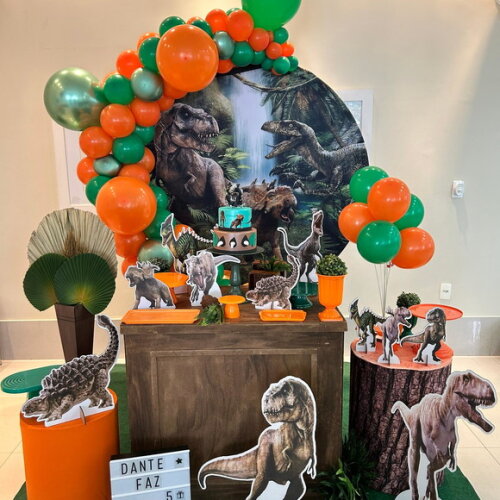 Mesa de Decoração Dinossauros/jurassic - Aluguel