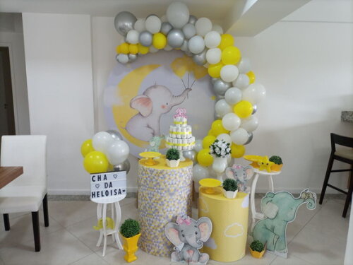 Mesa de Decoração Elefantinhos - Aluguel