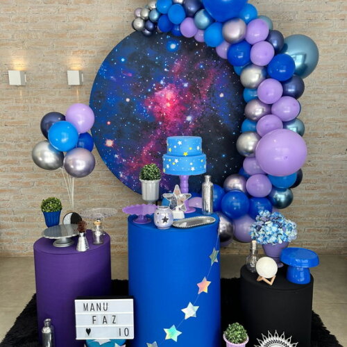 Mesa de Decoração Espaço/ Galáxia - Aluguel