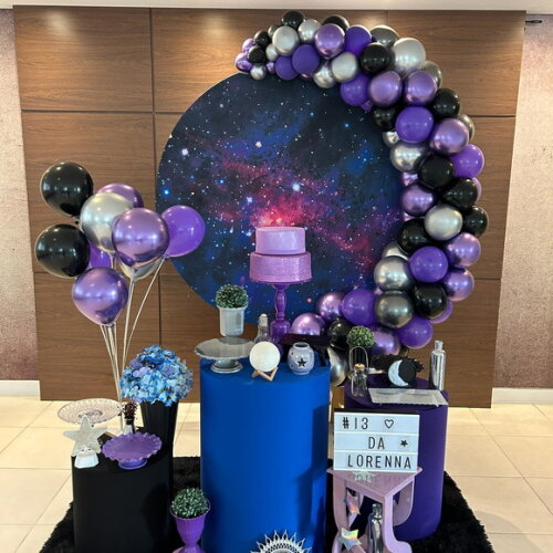 Mesa de Decoração Espaço/ Galáxia - Aluguel
