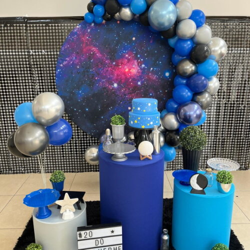 Mesa de Decoração Espaço/ Galáxia - Aluguel