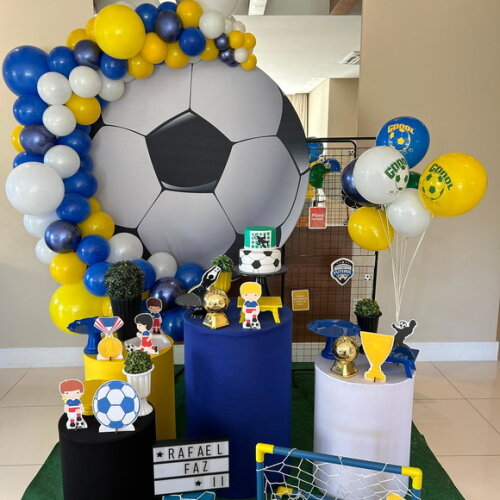 Mesa de Decoração Futebol - Aluguel
