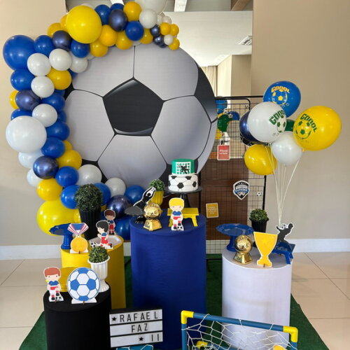 Mesa de Decoração Futebol - Aluguel
