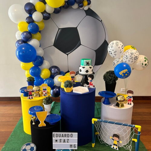 Mesa de Decoração Futebol - Aluguel