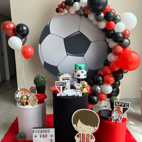 Mesa de Decoração Futebol Spfc/ São Paulo - Aluguel
