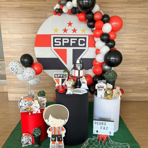 Mesa de Decoração Futebol Spfc/ São Paulo - Aluguel