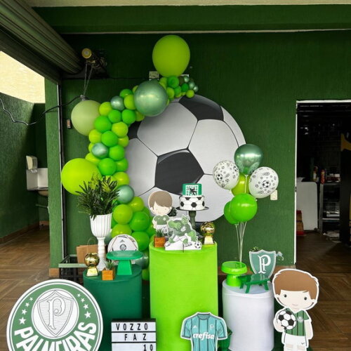 Mesa de Decoração Futebol Palmeiras - Aluguel