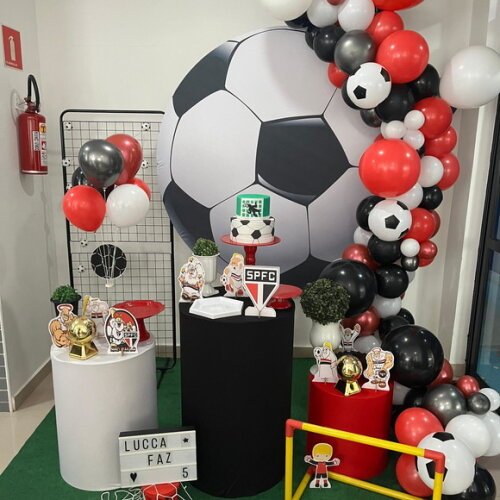 Mesa de Decoração Futebol Spfc/ São Paulo - Aluguel
