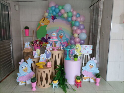 Mesa de Decoração Galinha Pintadinha - Aluguel